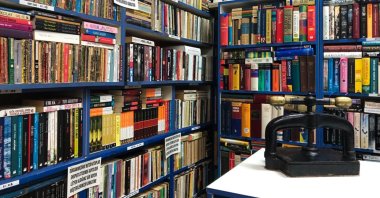 Arranged neatly in a colorful spread, the sahafs of Kadıköy lend its readers with ample choices. (Photo by Matt Hanson)