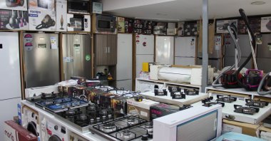 Home appliances are seen in a store during the coronavirus outbreak in Istanbul, Turkey, July 7, 2020. (IHA Photo)