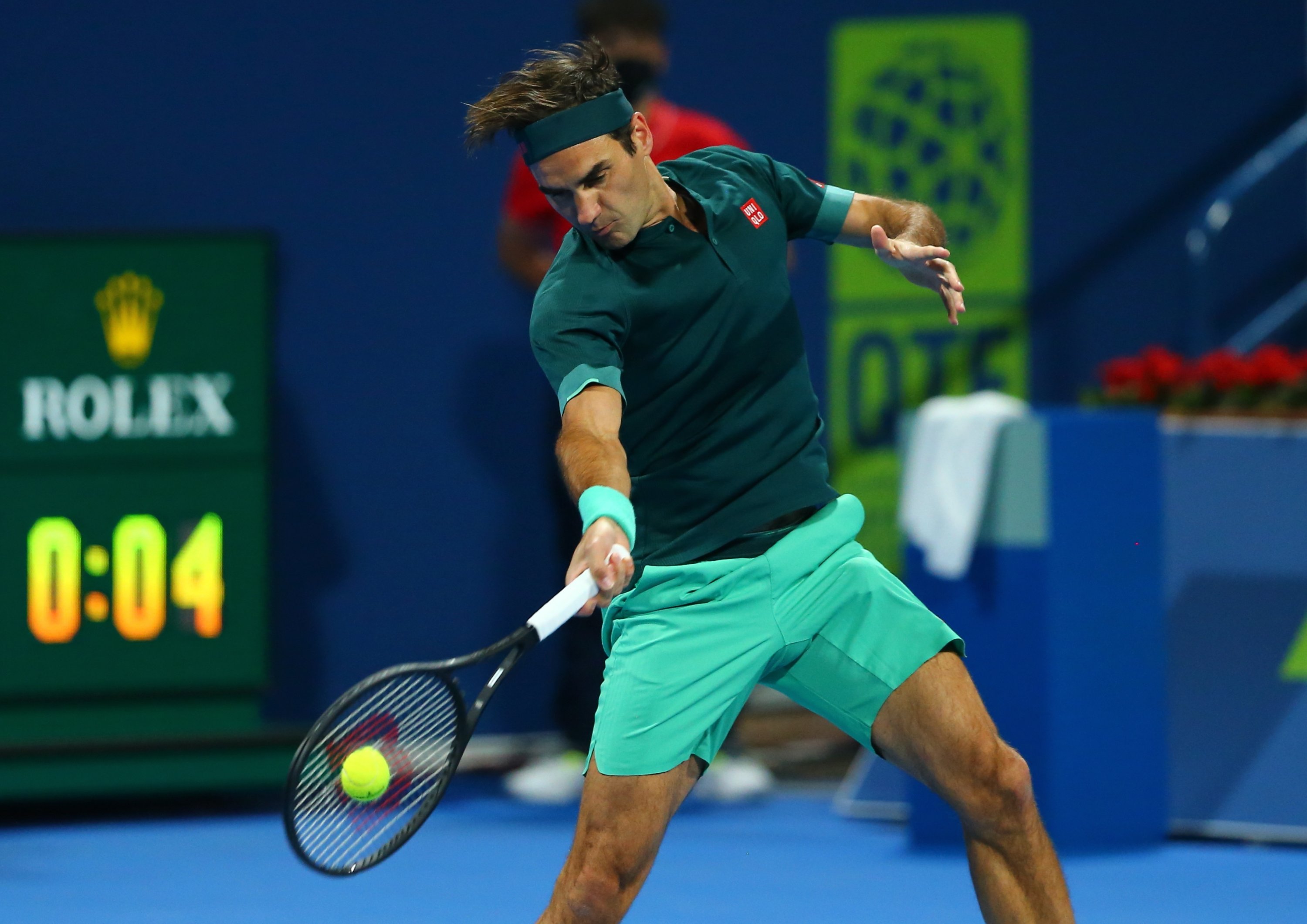 Federer Defeats Evans At Qatar Open Ends 14 Month Absence Daily Sabah