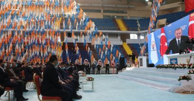 The sixth congress of the ruling Justice and Development Party's Trabzon youth branch convenes in Trabzon, Turkey, Feb.12, 2021. (AA Photo)