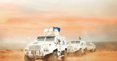 Ejder Yalçın 4x4 vehicles tailored for U.N. Peacekeeping seen in the photo provided on March 10, 2021. (Photo by Nurol Makina via AA)