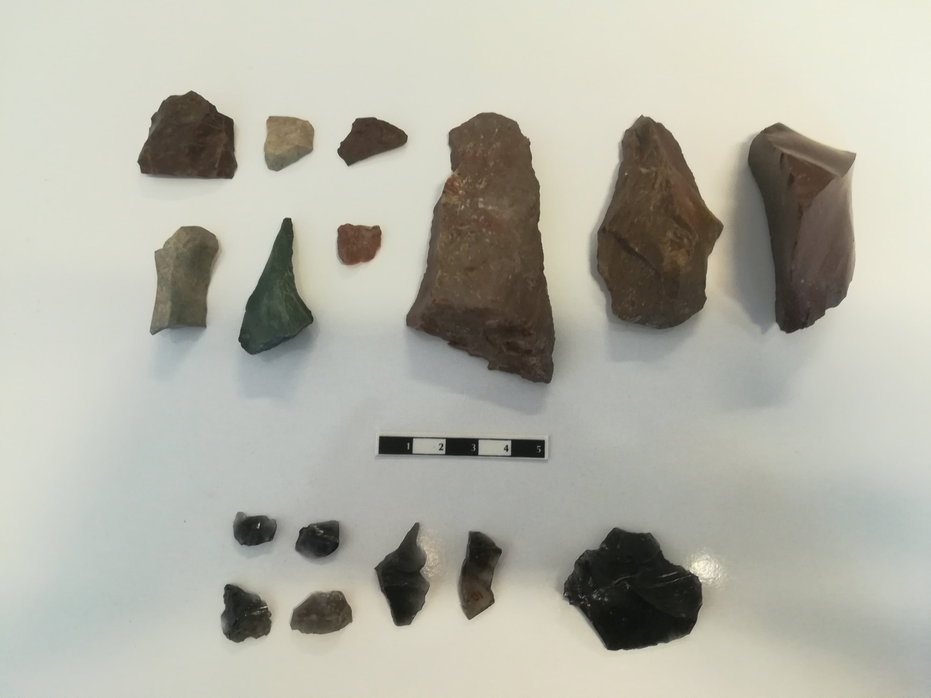 A view of tools found at the site, in Trabzon, northern Turkey, March 11, 2021. (IHA PHOTO)