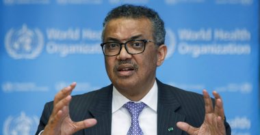 Tedros Adhanom Ghebreyesus, the director-general of the World Health Organization, speaks during a news conference, at the WHO headquarters in Geneva, Switzerland, March 9, 2020. (AP Photo)