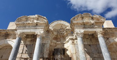 The stunning Antonine Fountain in Sagalassos. (Photo by Argun Konuk)