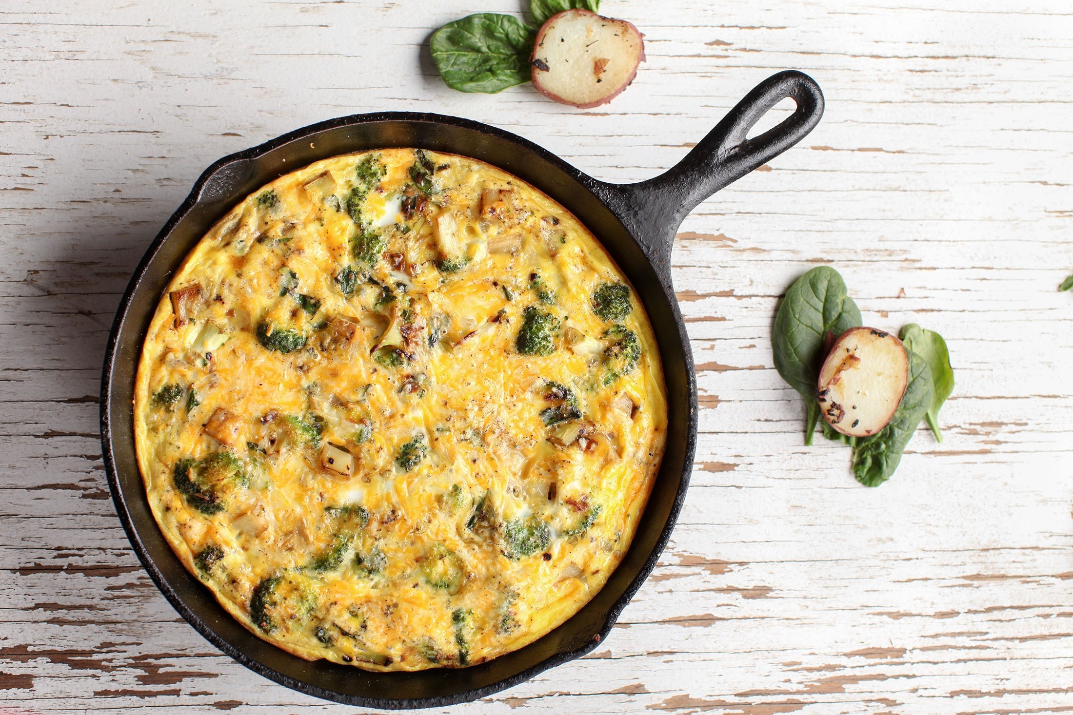 You can also use an iron skillet to make your breakfast frittata. (Shutterstock Photo)