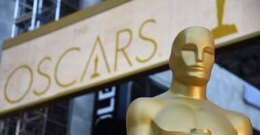 In this file photo an Oscar statue is seen at the red carpet arrivals area during the 88th Annual Academy Awards at Hollywood & Highland Center, California, U.S., Feb. 25, 2016. (AFP Photo)