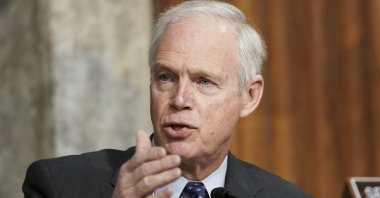 Republican Wisconsin Senator Ron Johnson, speaks during a joint hearing examining the Jan. 6, attack on the U.S. Capitol in Washington, March 3, 2021. (AP Photo)