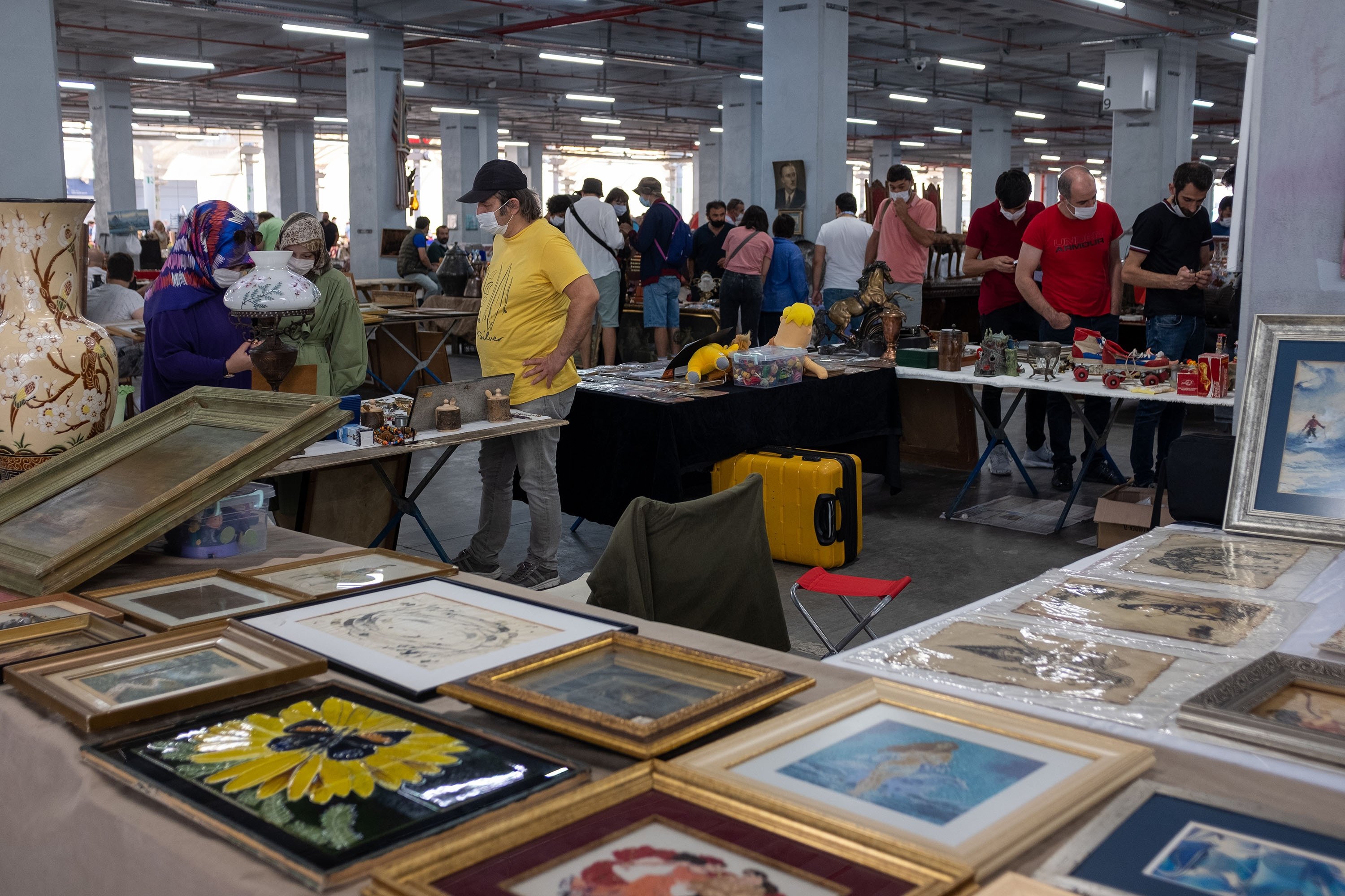 The Feriköy bazaar, the largest antiques bazaar of Istanbul, Turkey seen on September 27, 2020. (Getty Images)