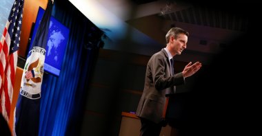 U.S. State Department spokesperson Ned Price speaks to reporters during a news briefing at the State Department in Washington, D.C., U.S., Feb. 24, 2021. (Reuters Photo)