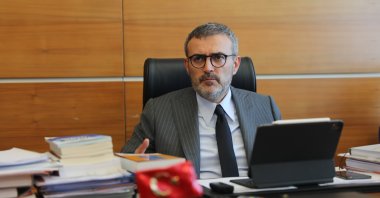 AK Party Deputy Chairperson Mahir Ünal in an interview with Anadolu Agency reporter, in Ankara, Turkey, March 19, 2021. (AA Photo)