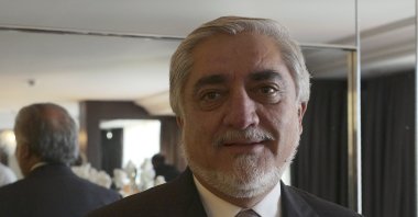 Afghanistan's chief peace envoy Abdullah Abdullah is photographed during an interview with The Associated Press, in Ankara, Turkey, Nov. 21, 2020. (AP Photo)