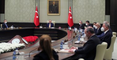 A view of Turkey's Cabinet meeting in the capital Ankara,Turkey, Feb, 28, 2021. (AA Photo)
