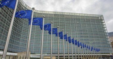 The Berlaymont is an office building that houses the headquarters of the European Commission, which is the executive of the EU, Belgium, Brussels, Jan 12, 2017. (Shutterstock Photo)

