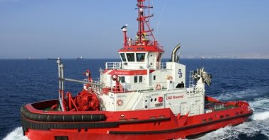 LNG-powered escort tug manufactured in Sanmar Shipyard in Istanbul's Tuzla is seen in this undated photo. (Courtesy of Sanmar)
