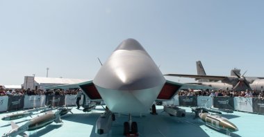 The TF-X National Combat Aircraft (MMU) of TAI showcased during Teknofest held between Sept. 17-22, 2019, at Atatürk Airport, Istanbul, Turkey. (Shutterstock Photo)