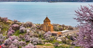 Akdamar Church is believed to contain a piece of the True Cross, which was thought to have been used in the crucifixion of Jesus Christ. (Shutterstock Photo)