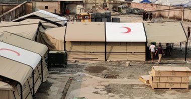 The newly-built Turkish field hospital in Cox's Bazar, Bangladesh, April 1, 2021. (AA)