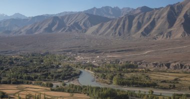 The Indus River flows through Leh, in the Ladakh region, India, Sept. 14, 2020. (Reuters Photo)