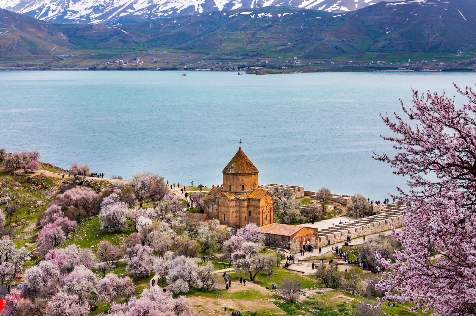 Akdamar Church is believed to contain a piece of the True Cross, which was thought to have been used in the crucifixion of Jesus Christ. (Shutterstock Photo)