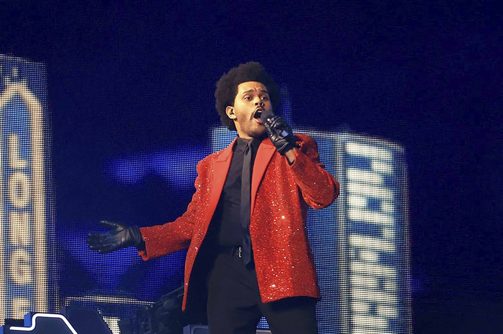 The Weeknd performs in the halftime show during the Super Bowl LV in Tampa, Florida, U.S., Feb. 7, 2021. (Archive Photo)