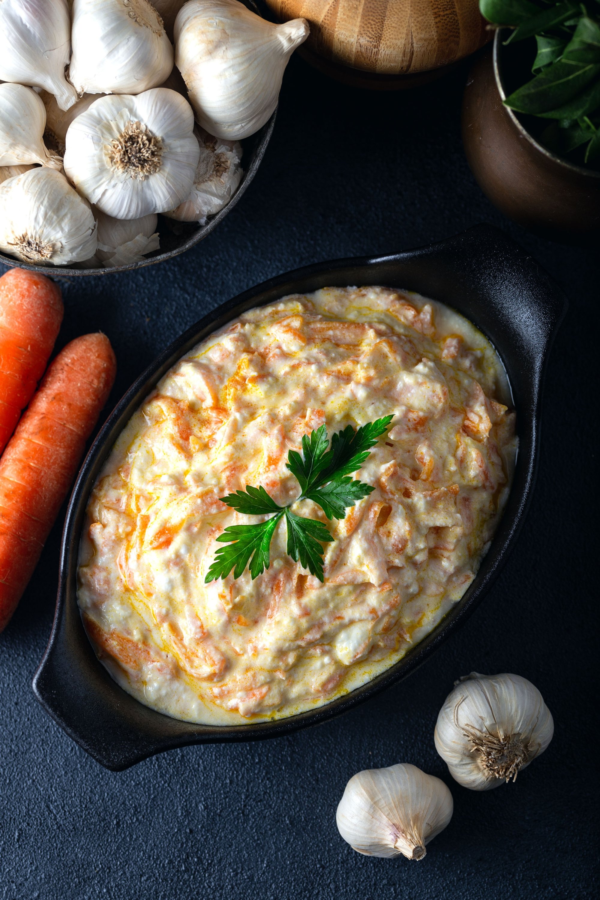 Carrot tarator is a classic yogurt-based Turkish meze. (Shutterstock Photo)