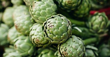 Fresh artichokes are a staple at bazaars and farmers markets in Turkey's Aegean region, and especially in Izmir and its Urla district. (Archive Photo)