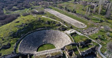 A general view on the ancient city of Aphrodisias in western Aydın province, Turkey, on April 4, 2021. (AA Photo)