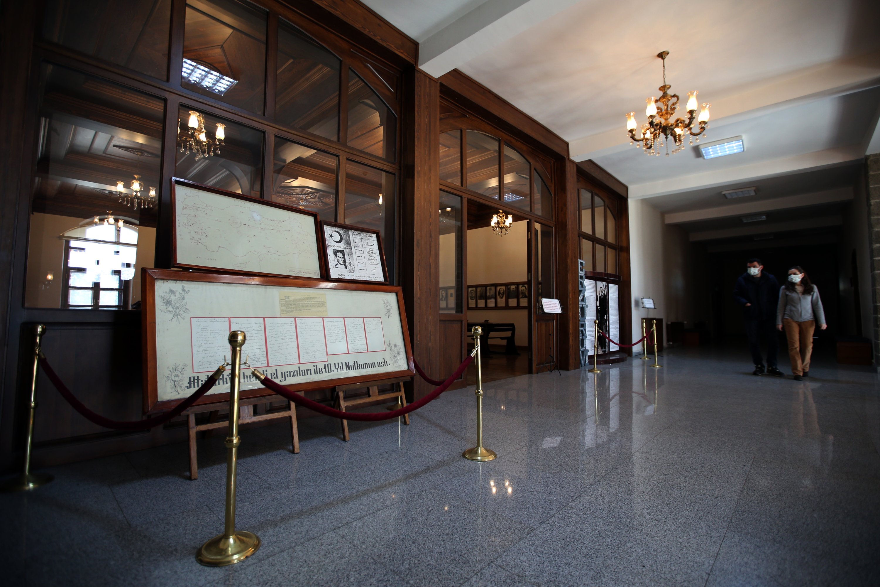 The interior of the Atatürk and Erzurum Congress Museum, Erzurum, eastern Turkey, April 5, 2021. (AA Photo)