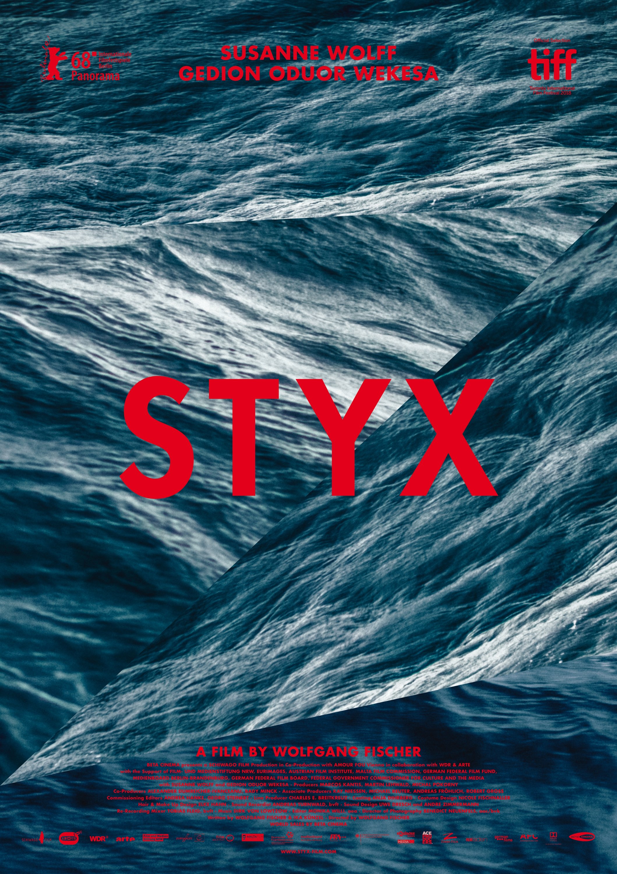 A poster of Wolfgang Fischer's 'Styx.' 