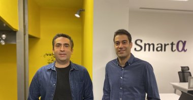 Utku Kaya (L) and Ozan Biler, co-founders of SmartAlpha. (Courtesy of SmartAlpha)