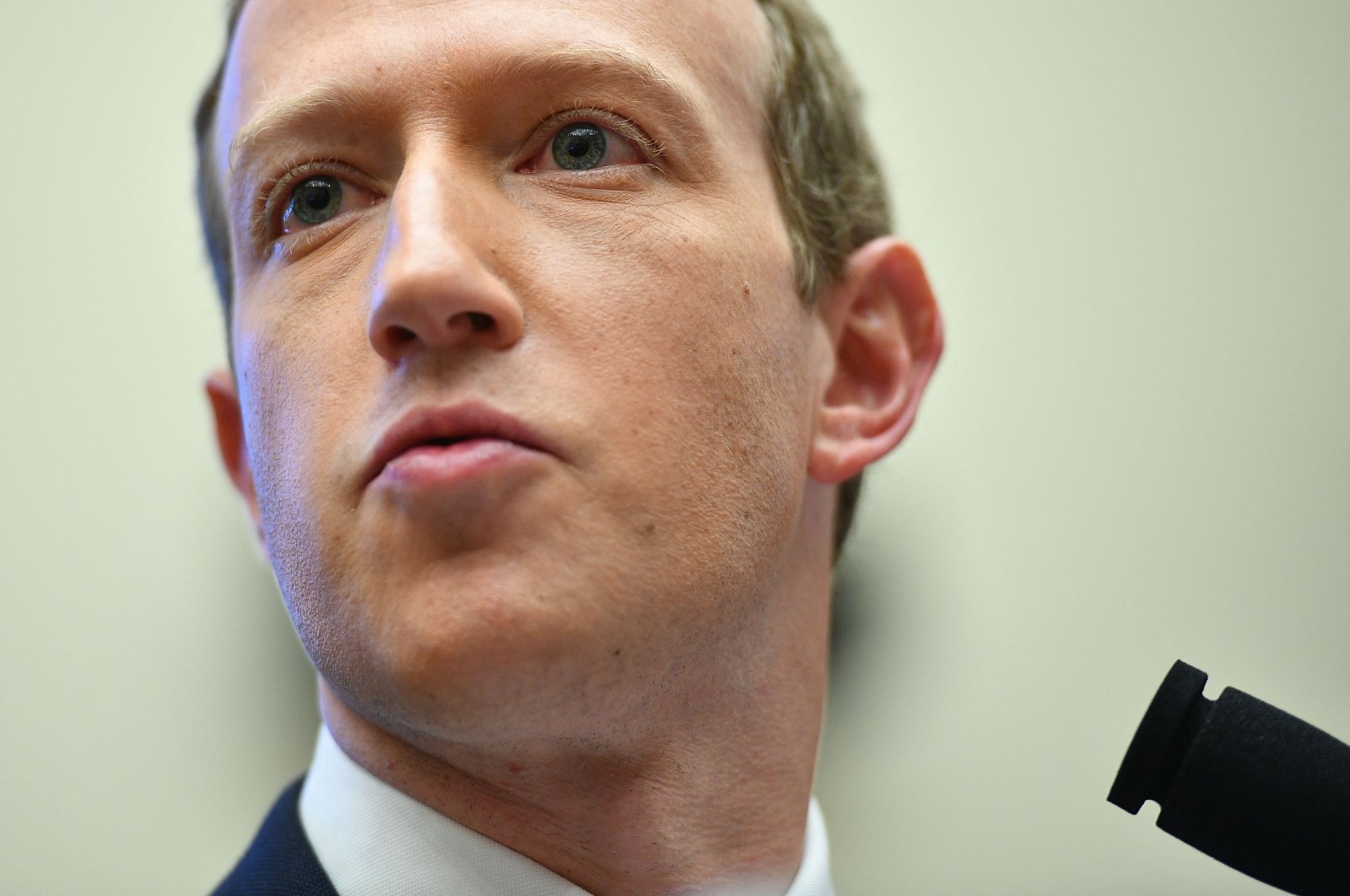 Facebook Chairperson and CEO Mark Zuckerberg testifies before the House Financial Services Committee in Washington, D.C., U.S., Oct. 23, 2019. (AFP Photo)