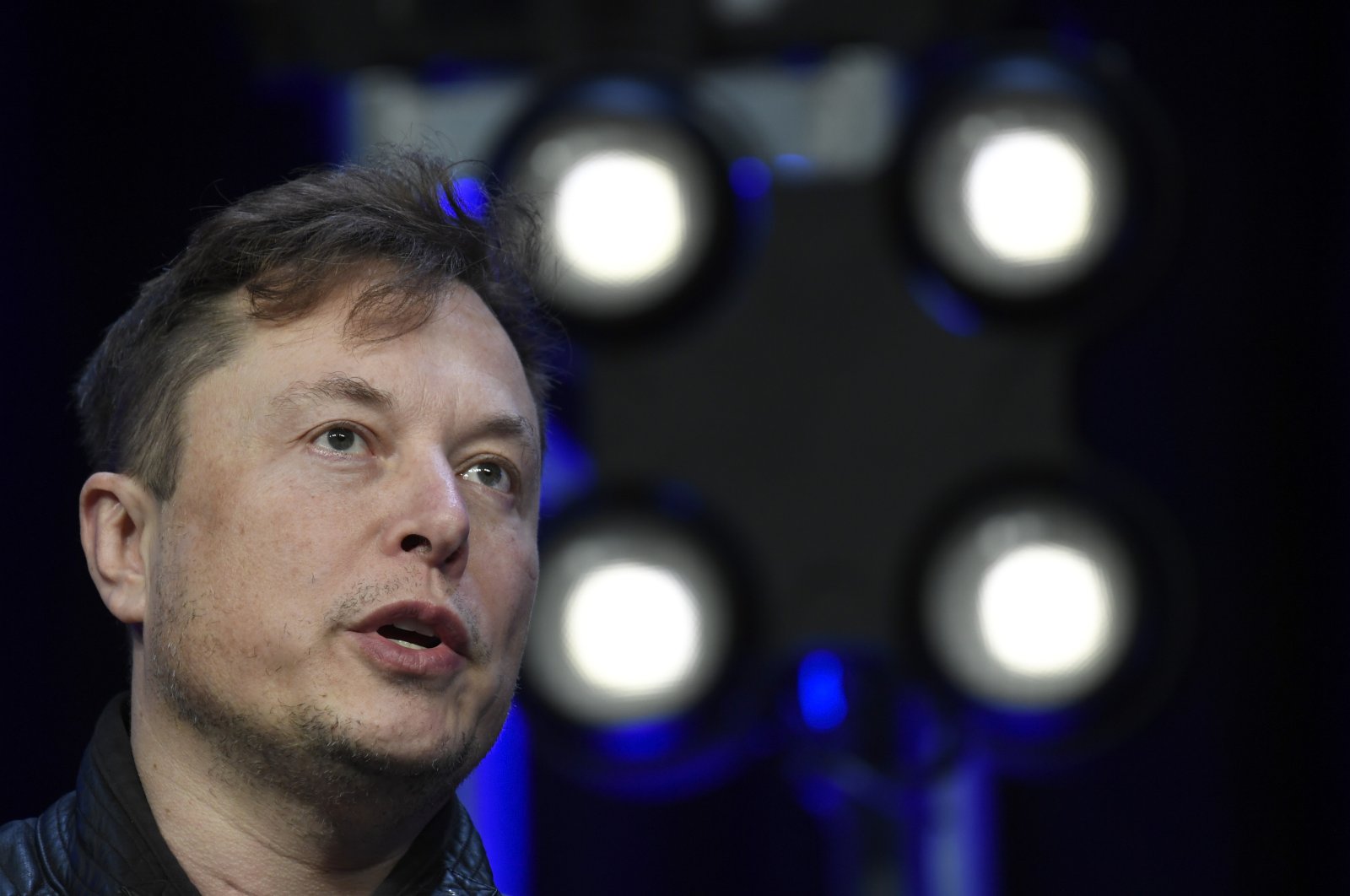 Tesla and SpaceX Chief Executive Officer Elon Musk speaks at the Satellite Conference and Exhibition in Washington, U.S., March 9, 2020. (AP Photo)