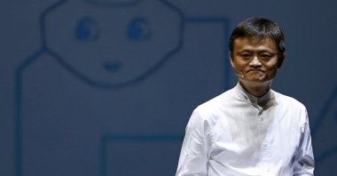 Jack Ma, founder and executive chairman of China's Alibaba Group, speaks during a news conference in Chiba, Japan, June 18, 2015. (Reuters Photo)