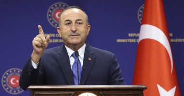 Foreign Minister Mevlüt Çavuşoğlu speaks to the media after talks with German Foreign Minister Heiko Maas, in Ankara, Turkey, Aug. 25, 2020. (AP File Photo)
