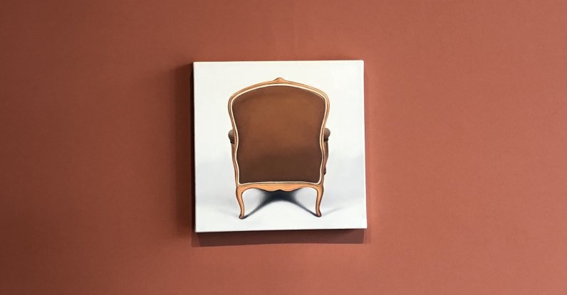 Furkan Akhan, "Untitled," 2019, oil on canvas 40 by 40 centimeters. 