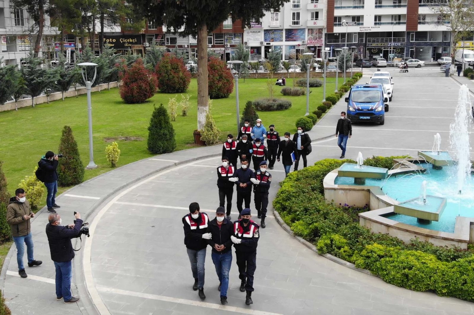Police arrest suspects with Daesh links in southeastern Kahramanmaraş province, Turkey, Apr. 12, 2021. (AA Photo)