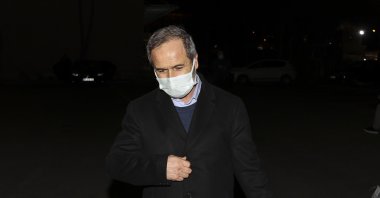 Former Turkish Adm. Ergun Mengi, one of the 104 retired navy officers who signed a so-called declaration, is released under judicial control, April 13, 2021. (AA Photo)