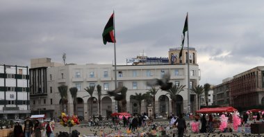 People are seen at the Martyrs' Square, Tripoli, Libya, Jan. 16, 2020. (Reuters Photo)