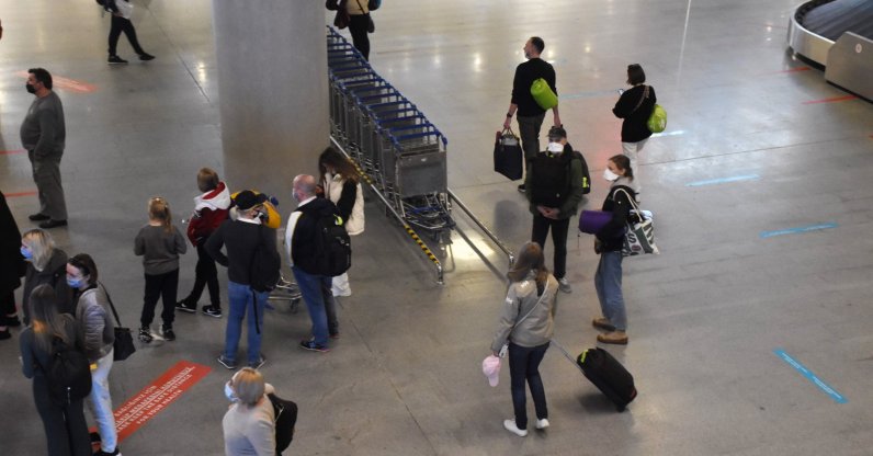 Russian tourists arrive at Dalaman Airport, Muğla, southwestern Turkey, March 19, 2021. (AA Photo)