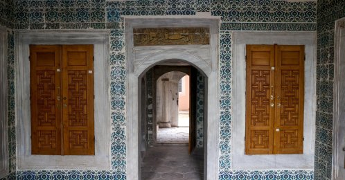 A gate at the Courtyard of the Sultan's Consorts and the Concubines in Topkapı Palace, Istanbul, April 14, 2021. (AA Photo) 