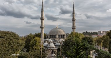 The Eyüp Sultan Mosque sits outside the historic city walls of Istanbul near the Golden Horn. (Shutterstock Photo)