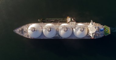 A bunkering LNG tanker is anchored near Nakhodka, Russia, July 28, 2017. (Shutterstock Photo)