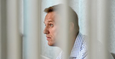 Russian opposition leader Alexei Navalny attends a hearing at a court in Moscow, Russia, June 24, 2019. (AFP Photo)