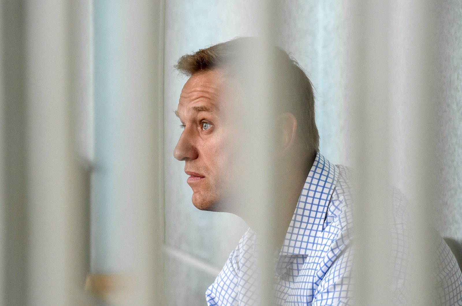 Russian opposition leader Alexei Navalny attends a hearing at a court in Moscow, Russia, June 24, 2019. (AFP Photo)