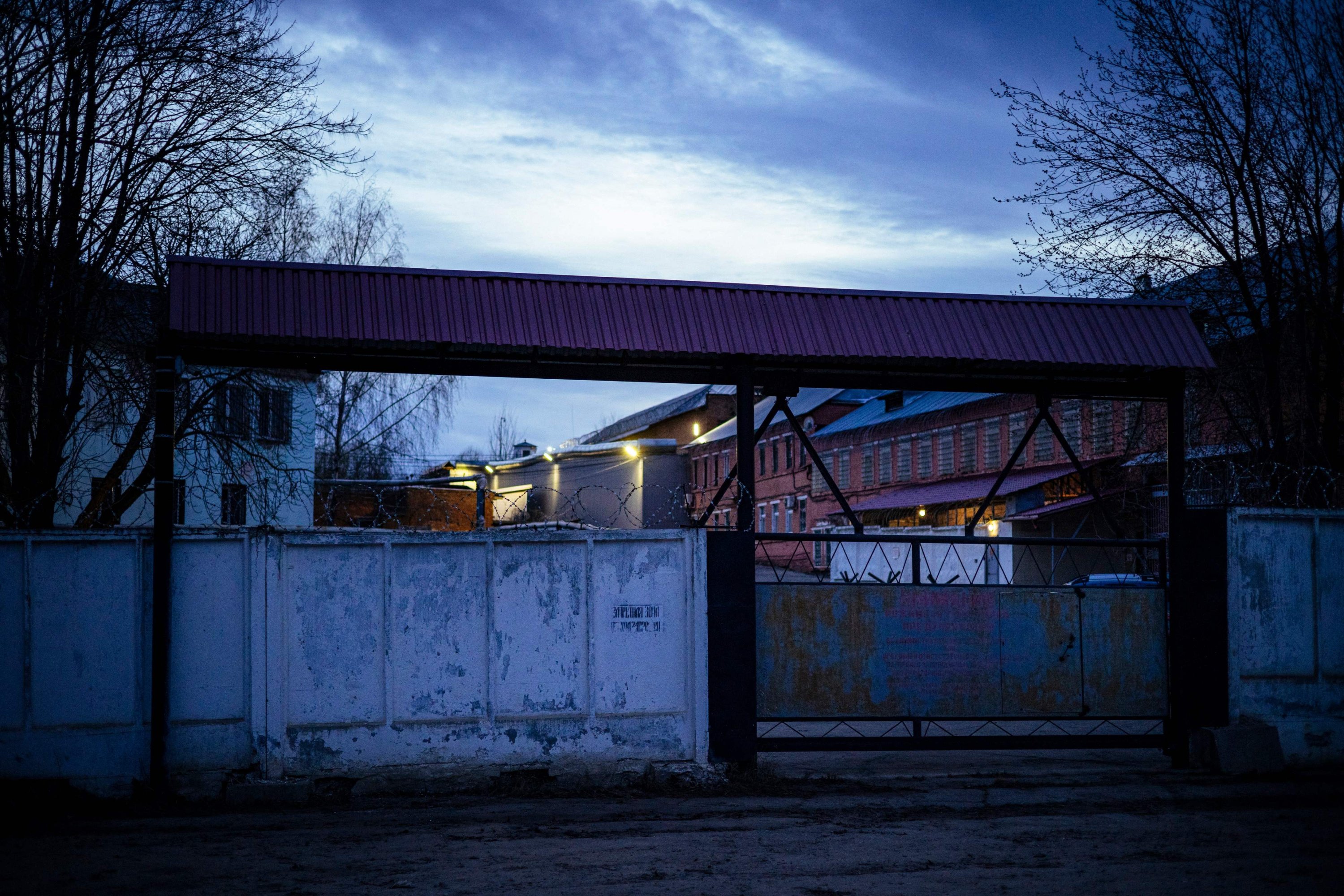 The exterior of the IK-3 penal colony where jailed Kremlin critic Alexei Navalny was reportedly transferred, Vladimir, Russia, April 19, 2021. (Photo by AFP)