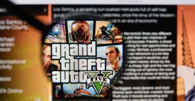The Grand Theft Auto V website homepage, Milan, Italy, Aug. 20, 2018. (Shutterstock Photo)