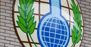 Exterior view of the Organisation for the Prohibition of Chemical Weapons (OPCW) headquarters in The Hague, October 11, 2013. (REUTERS Photo)