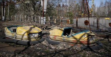 A view of an amusement park in the center of the abandoned town of Pripyat near the Chernobyl Nuclear Power Plant, Ukraine, March 28, 2016. (Reuters Photo)