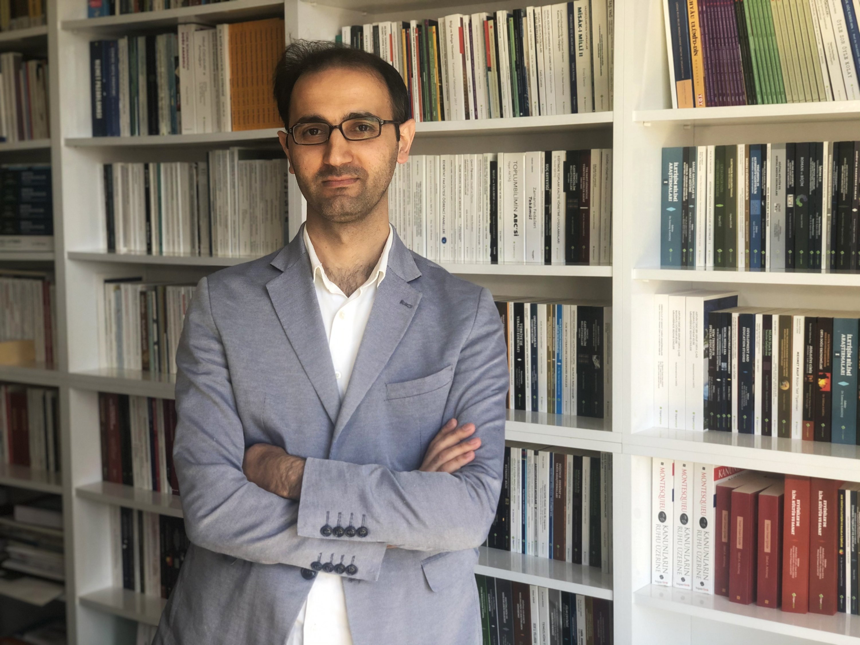 Harun Tuncer, project consultant for “WikiLala” and associate professor at Istanbul Aydın University, poses for a photo, Istanbul, Turkey, April 22, 2021. (IHA Photo)
