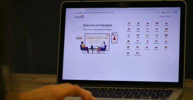 Turkish e-commerce company Trendyol is accessed on a laptop, Oct. 13, 2020. (AA Photo)